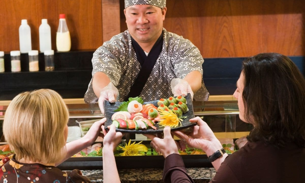 non-conveyor belt sushi etiquette