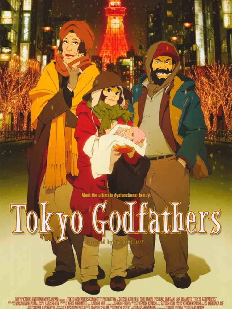 satoshi kon, tokyo godfathers, anime christmas movies, christmas anime films 