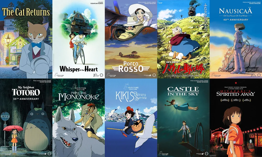 best ghibli films to watch, best studio ghibli films of all time, best ghibli films in order, list of best ghibli films, hayao miyazaki, top 10 best studio ghibli films, best anime film, kiki s delivery service, hayao miyazaki, spirited away , howl's moving castle movie, movies by ghibli