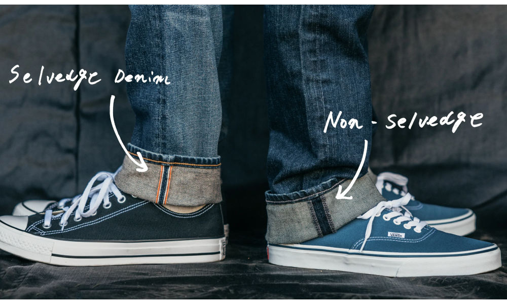 japanese denim, selvedge denim, difference between selvedge and non selvedge denim,