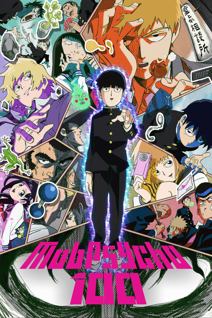 mob psycho 100, one punch man, funny anime, comedy anime, anime like one punch man