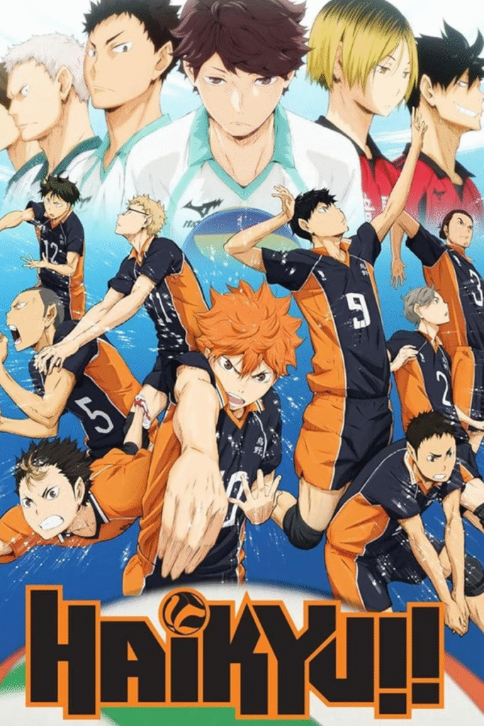 haikyuu, volleyball anime, sports anime, best sports anime, slam dunk