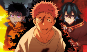 2026 Anime Lineup featuring Jujutsu Kaisen season 3, fire force season 3, and Wistoria season 2