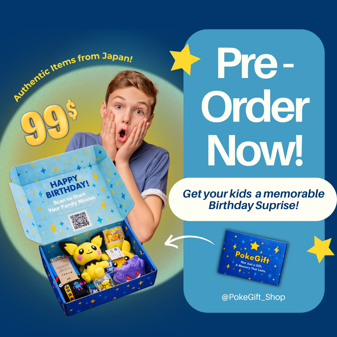 pokemon, birthday gift box, pokemon birthday gift box
