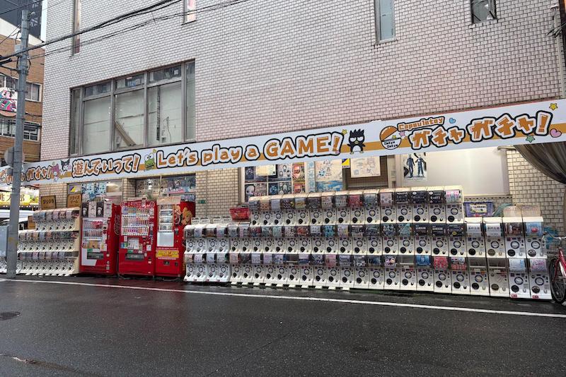Gachapon experience in Osaka Japan