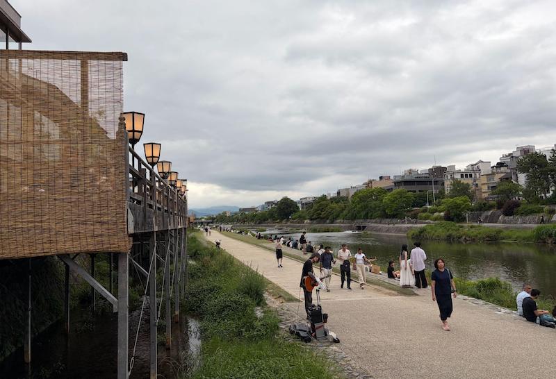 Kamo River in Kyoto - Detective Conan location