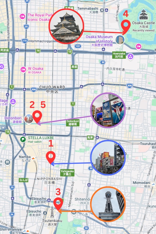 Anime in Osaka itinerary