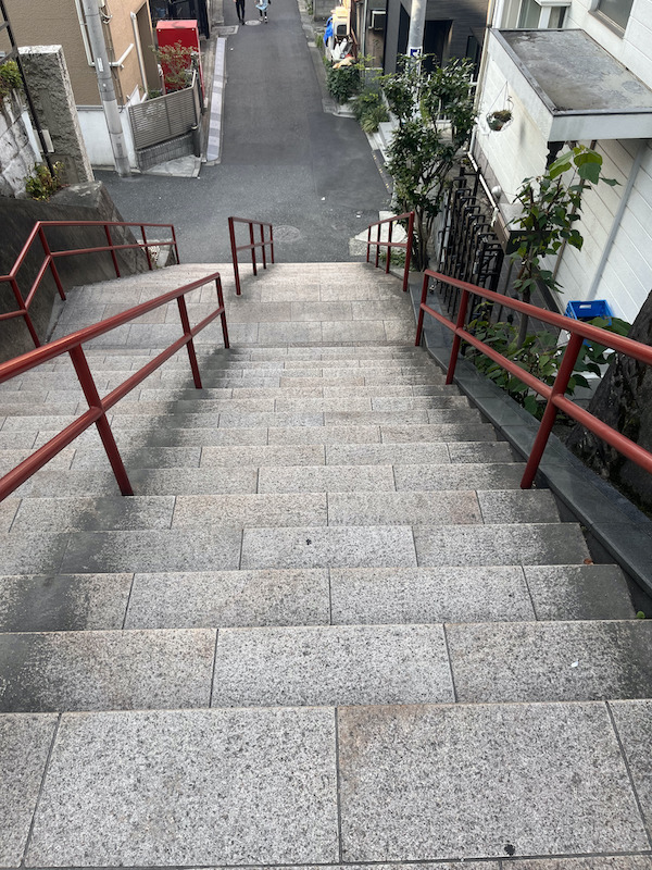 Your Name Suga Shrine steps (view from top), real life anime spot.