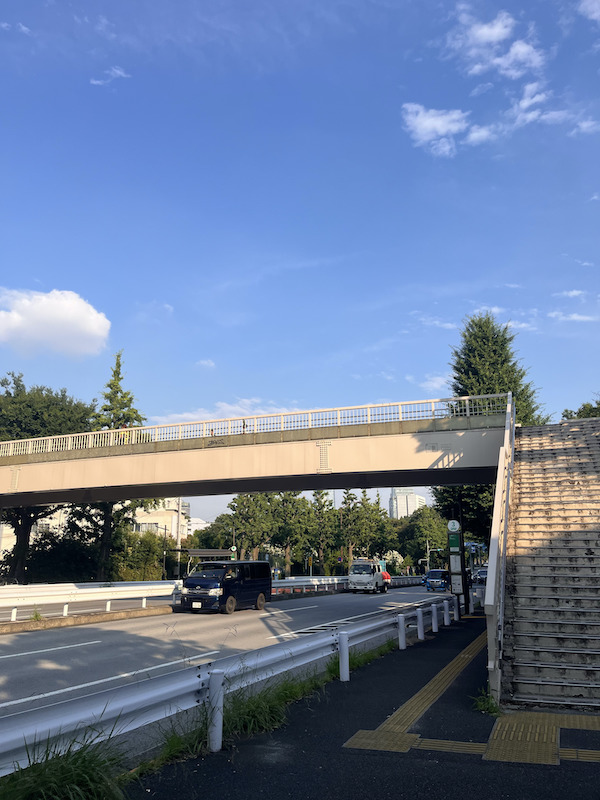 Your Name Shinanomachi Overpass (view from street), real life anime spot.