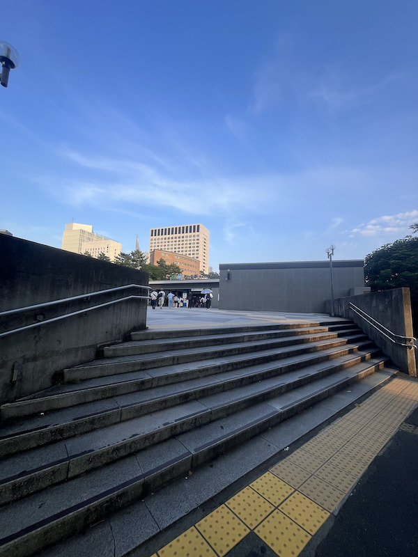 Your Name Yotsuya station stairs, real life anime spot.